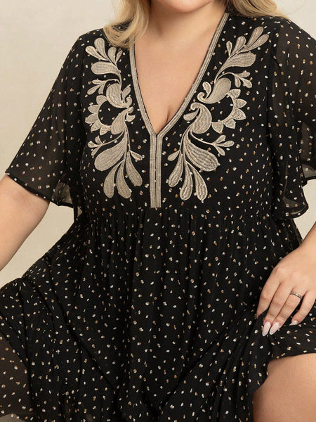 PLUS SIZE Hudson Maxi Dress-Plus Size Arabian Dresses- Boheme Junction