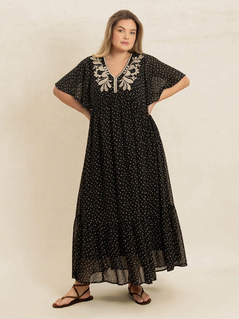 PLUS SIZE Hudson Maxi Dress-Plus Size Arabian Dresses- Boheme Junction