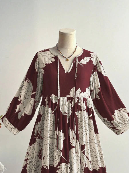 Boheme Junction Plus Size Dresses PLUS SIZE Jazlyn Maxi Dress - Burgundy