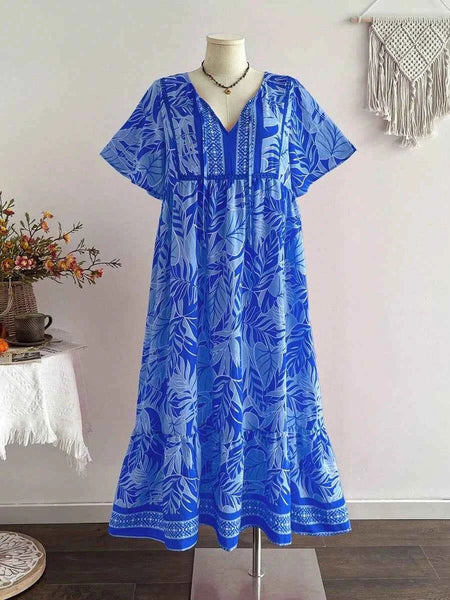 PLUS SIZE Kalea Maxi Dress - Blue
