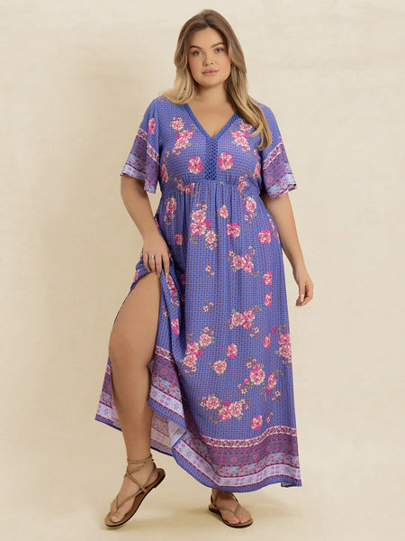 PLUS SIZE Medina Maxi Dress | LAST SIZES-Plus Size Dresses- Boheme Junction