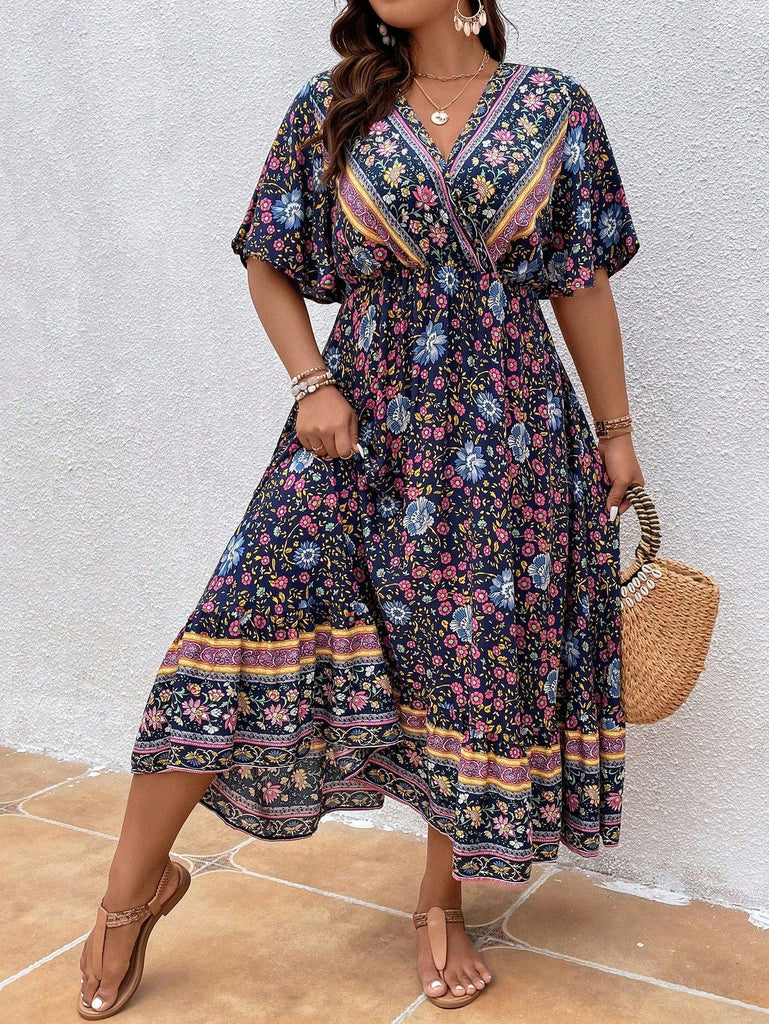 PLUS SIZE Mika Maxi Dress - Navy | Boho Curve Dresses | BOHEME JUNCTION 0XL PLUS SIZE Mika Maxi Dress - Navy | Boho Curve Dresses | BOHEME JUNCTION 0XL