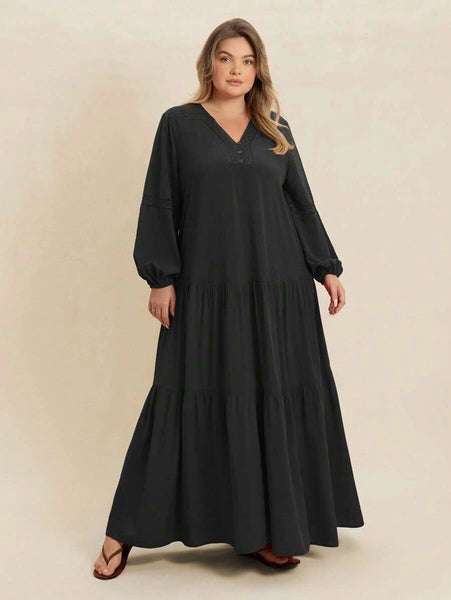 boheme junction Plus Size Dresses PLUS SIZE Nyles Maxi Dress - Black