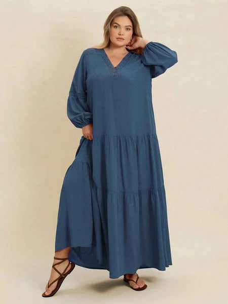 Boheme Junction Plus Size Dresses PLUS SIZE Nyles Maxi Dress - Blue