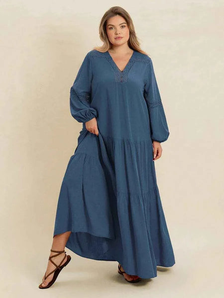 Boheme Junction Plus Size Dresses PLUS SIZE Nyles Maxi Dress - Blue