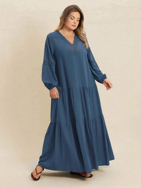 Boheme Junction Plus Size Dresses PLUS SIZE Nyles Maxi Dress - Blue