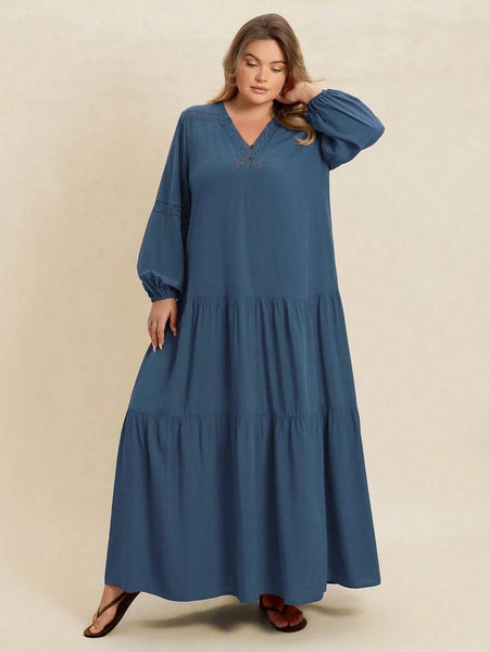 Boheme Junction Plus Size Dresses PLUS SIZE Nyles Maxi Dress - Blue