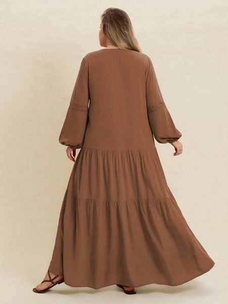 PLUS SIZE Nyles Maxi Dress-Plus Size Dresses- Boheme Junction