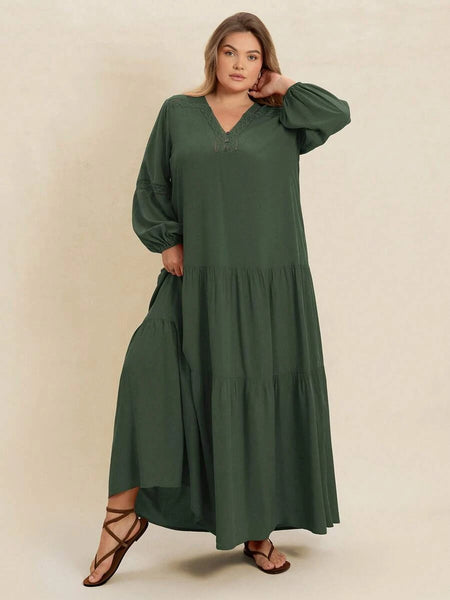 Boheme Junction Plus Size Dresses PLUS SIZE Nyles Maxi Dress - Olive