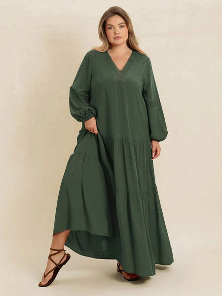 Boheme Junction Plus Size Dresses PLUS SIZE Nyles Maxi Dress - Olive