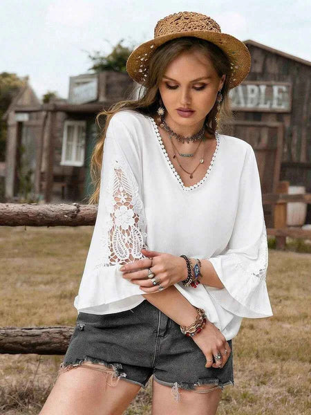 PLUS SIZE Olivia Top - White-Plus Size Tops- Boheme Junction