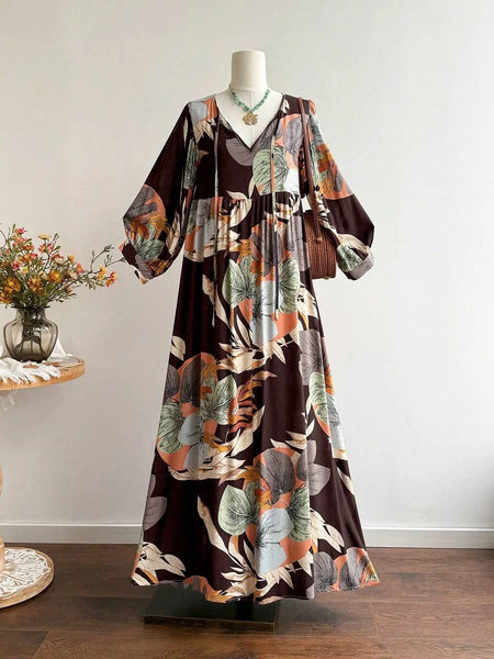 Boheme Junction Plus Size Dresses PLUS SIZE Paige Maxi Dress - Chocolate