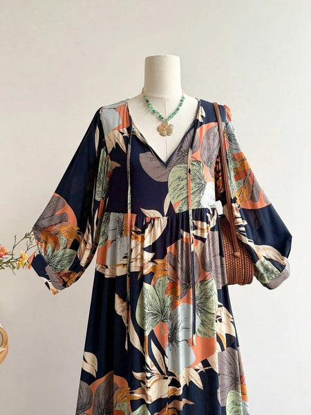 Boheme Junction Plus Size Dresses PLUS SIZE Paige Maxi Dress - Navy