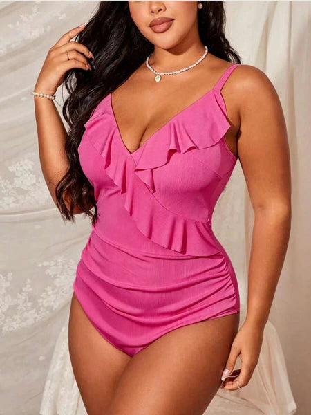 boheme junction Women Plus Beachwear PLUS SIZE Palms One Piece Swimsuit