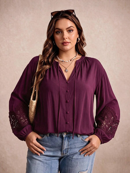 PLUS SIZE Penelope Top-Plus Size Tops- Boheme Junction