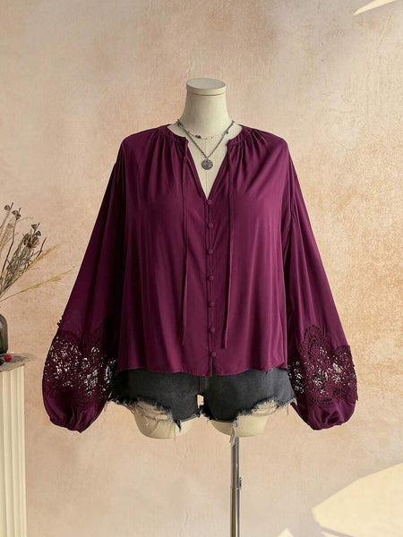 PLUS SIZE Penelope Top-Plus Size Tops- Boheme Junction