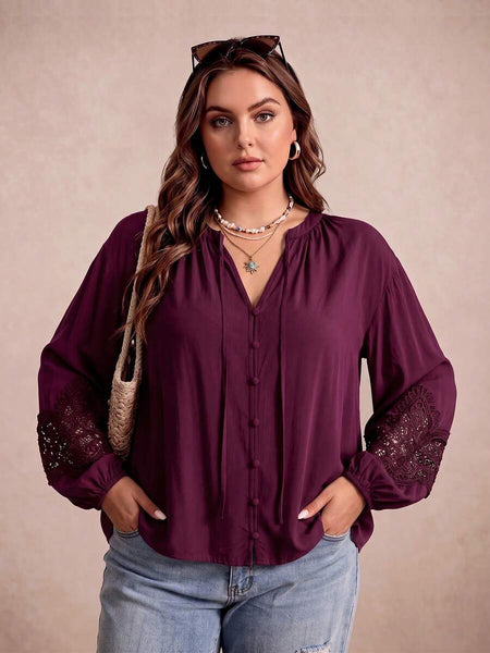 PLUS SIZE Penelope Top-Plus Size Tops- Boheme Junction
