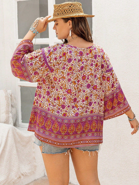 PLUS SIZE Ryder Top | LAST SIZES-Plus Size Blouses- Boheme Junction