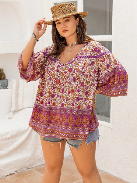 PLUS SIZE Ryder Top | LAST SIZES-Plus Size Blouses- Boheme Junction
