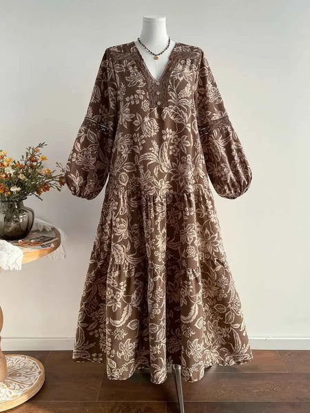 Boheme Junction Plus Size Dresses PLUS SIZE Samira Maxi Dress - Chocolate