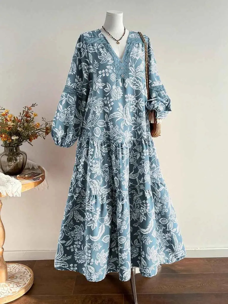 pale blue plus size dress - Tiered Gauze Maxi 92% Polyester 8% Polyester Contrast Roaman's Crochet Lace Maxi Dress