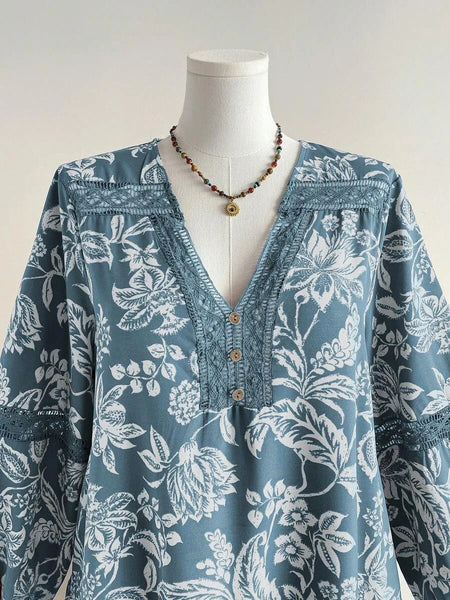 Boheme Junction Plus Size Dresses PLUS SIZE Samira Maxi Dress - Pale Blue