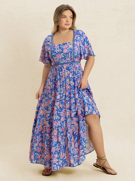 PLUS SIZE Shannon Maxi Dress-Plus Size Dresses- Boheme Junction