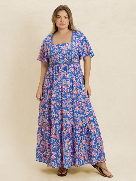 PLUS SIZE Shannon Maxi Dress-Plus Size Dresses- Boheme Junction