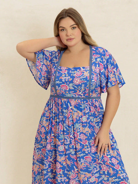 PLUS SIZE Shannon Maxi Dress-Plus Size Dresses- Boheme Junction
