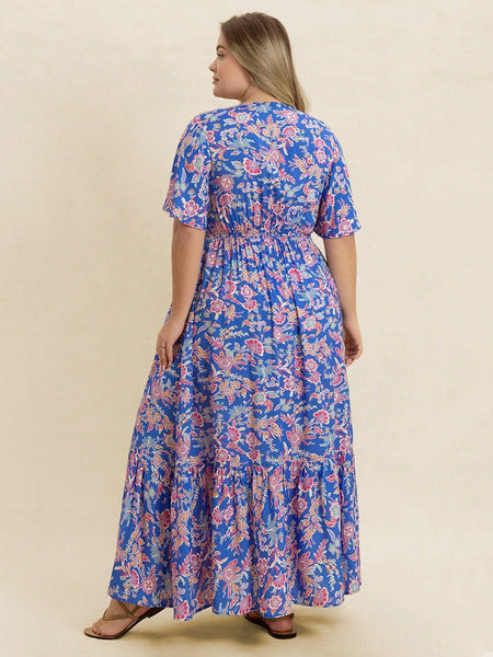 PLUS SIZE Shannon Maxi Dress-Plus Size Dresses- Boheme Junction