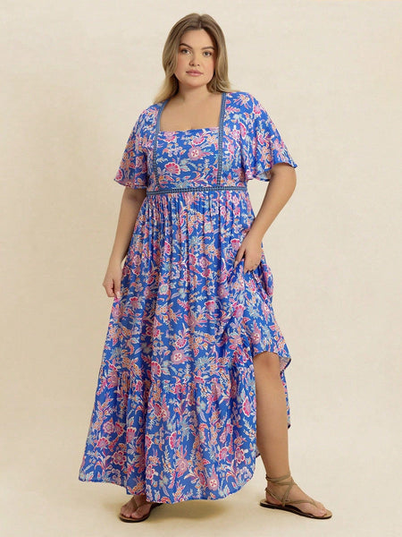 PLUS SIZE Shannon Maxi Dress-Plus Size Dresses- Boheme Junction