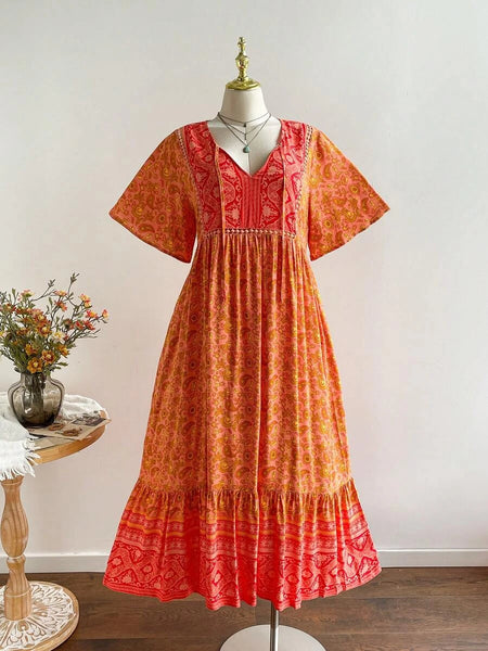 Boheme Junction Plus Size Dresses PLUS SIZE Victoria Maxi Dress - Orange