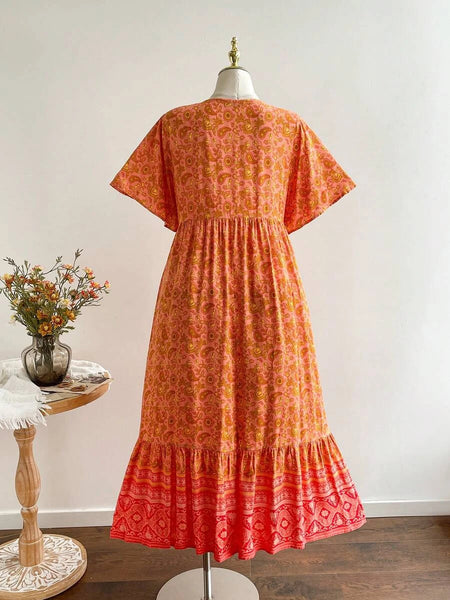 Boheme Junction Plus Size Dresses PLUS SIZE Victoria Maxi Dress - Orange