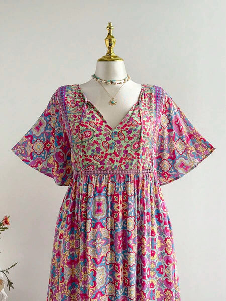PLUS SIZE Victoria Maxi Dress - Spring-Plus Size Dresses- Boheme Junction