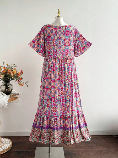 PLUS SIZE Victoria Maxi Dress - Spring-Plus Size Dresses- Boheme Junction