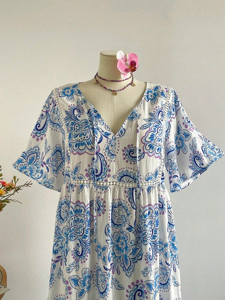 PLUS SIZE Victoria Maxi Dress - White | LAST SIZES-Plus Size Dresses- Boheme Junction