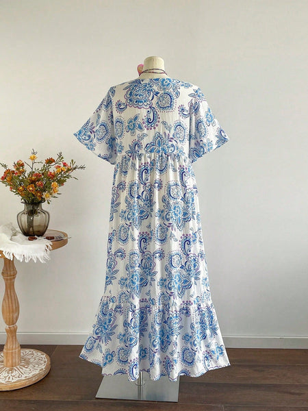 PLUS SIZE Victoria Maxi Dress - White | LAST SIZES-Plus Size Dresses- Boheme Junction
