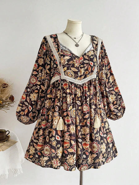 PLUS SIZE Wanda Mini Dress-Plus Size Dresses- Boheme Junction