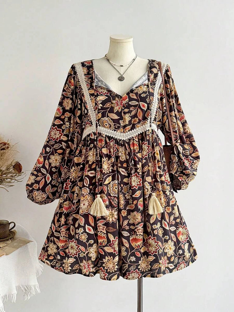 PLUS SIZE Wanda Mini Dress-Plus Size Dresses- Boheme Junction