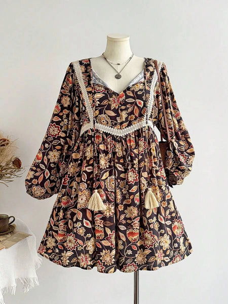 PLUS SIZE Wanda Mini Dress-Plus Size Dresses- Boheme Junction