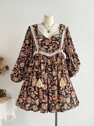 PLUS SIZE Wanda Mini Dress-Plus Size Dresses- Boheme Junction