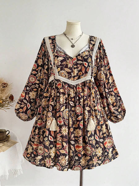 PLUS SIZE Wanda Mini Dress-Plus Size Dresses- Boheme Junction