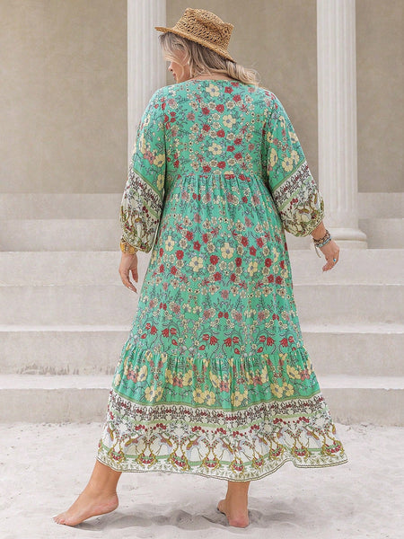 PLUS SIZE Xavier Maxi Dress-Plus Size Dresses- Boheme Junction