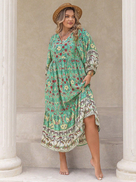 PLUS SIZE Xavier Maxi Dress | LAST SIZES-Dress- Boheme Junction