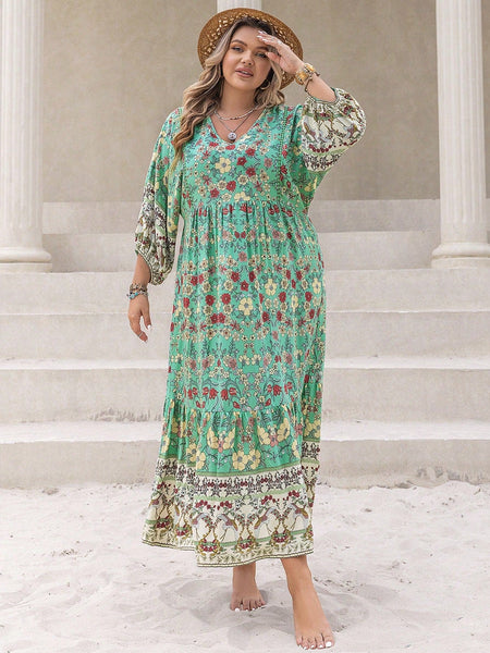 PLUS SIZE Xavier Maxi Dress | LAST SIZES-Dress- Boheme Junction