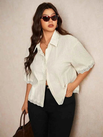 PLUS SIZE Yolanda Top-Plus Size Tops- Boheme Junction