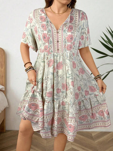 Shein Plus Size Dresses PLUS SIZE Zarah Mini Dress - Mint