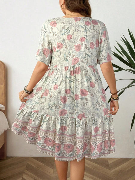 PLUS SIZE Zarah Mini Dress - Mint-Plus Size Dresses- Boheme Junction