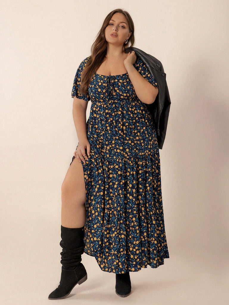 PLUS SIZE Ziggy Maxi Dress - Navy | LAST SIZES-Plus Size Dresses- Boheme Junction