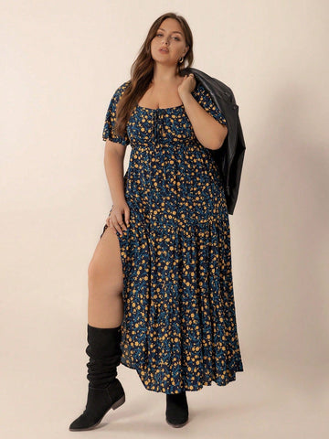 PLUS SIZE Ziggy Maxi Dress - Navy | LAST SIZES-Plus Size Dresses- Boheme Junction